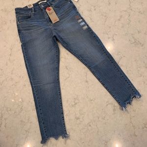 Levi's 721 High Rise Skinny Ankle sz31 frayed hem